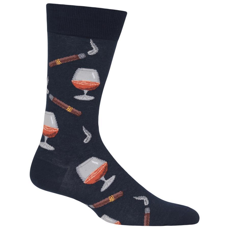 Mens Cigar and Whisky Dress Socks